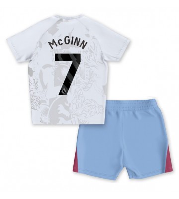 Aston Villa John McGinn #7 Udebanesæt Børn 2023-24 Kort ærmer (+ korte bukser)